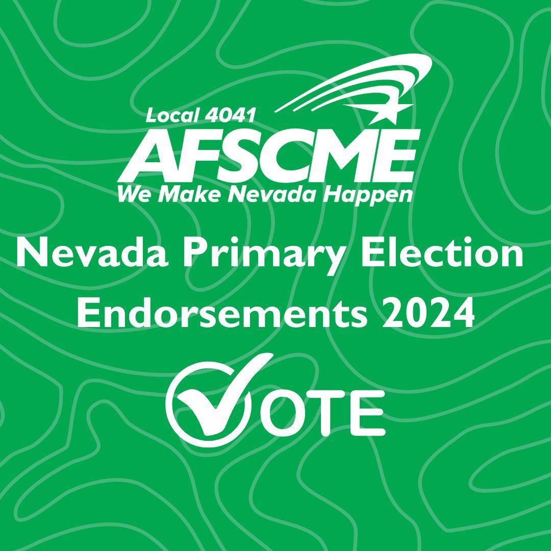 2024 Primary Endorsements AFSCME Union Hall