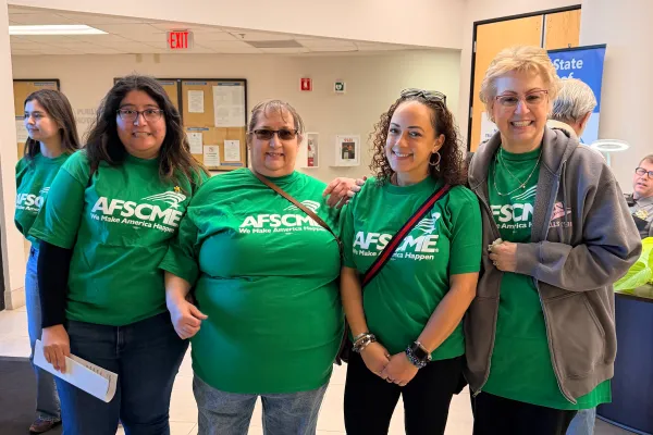 Members of Unit B filed for a union election on March 3. Photo credit: Cyndy Flores/AFSCME.