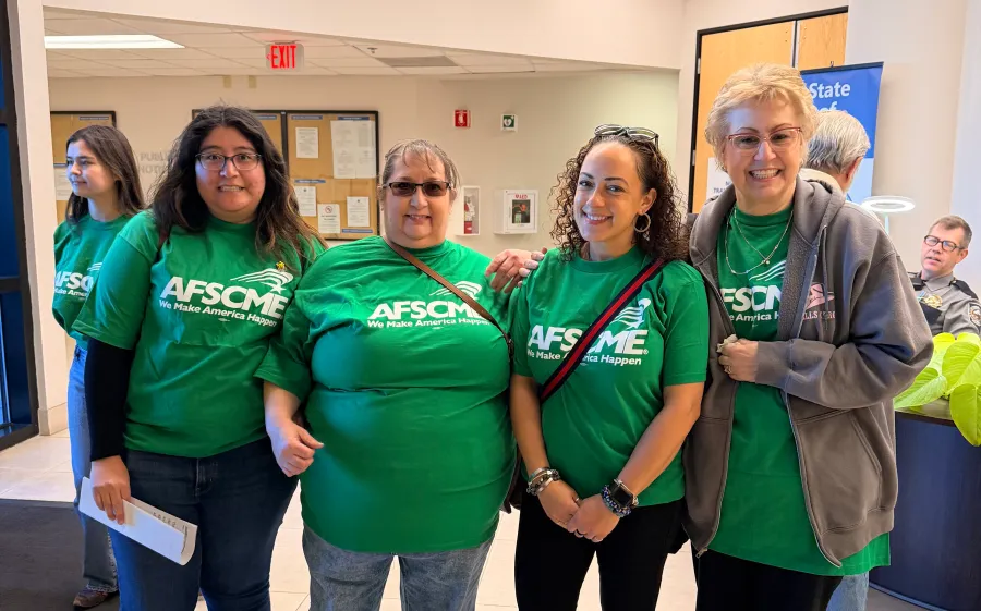 Members of Unit B filed for a union election on March 3. Photo credit: Cyndy Flores/AFSCME.