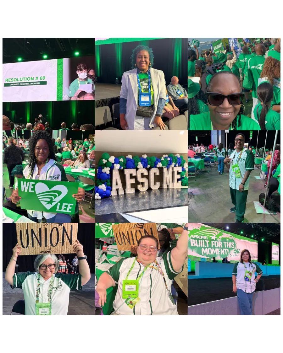 AFSCME Local 4041 members at Convention 2026